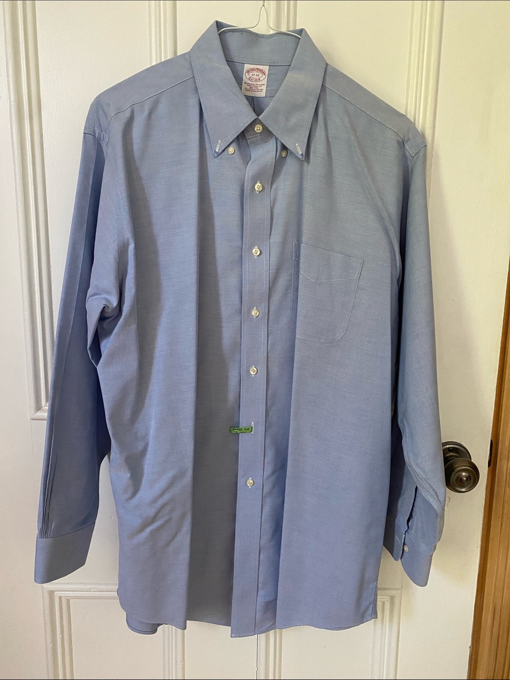 Brooks Brothers Light Blue Oxford Button-Down Dress Shirt